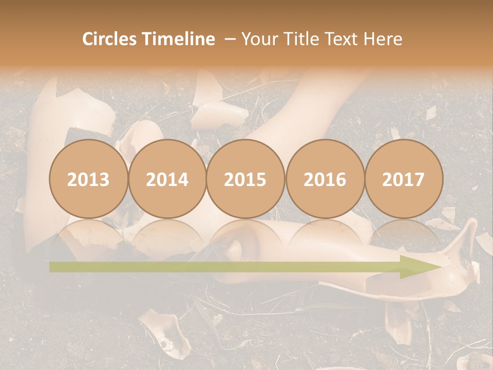 The Old, Broken Doll On The Ground PowerPoint Template