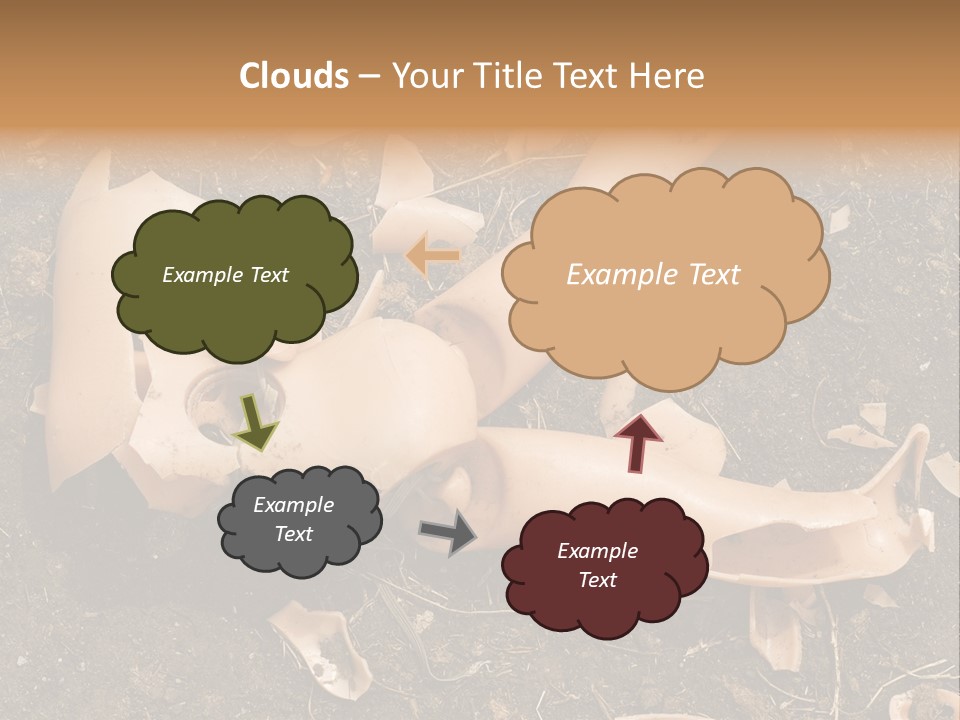 The Old, Broken Doll On The Ground PowerPoint Template