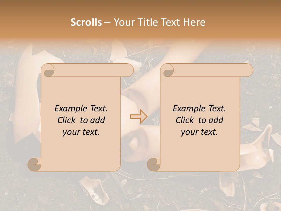 The Old, Broken Doll On The Ground PowerPoint Template