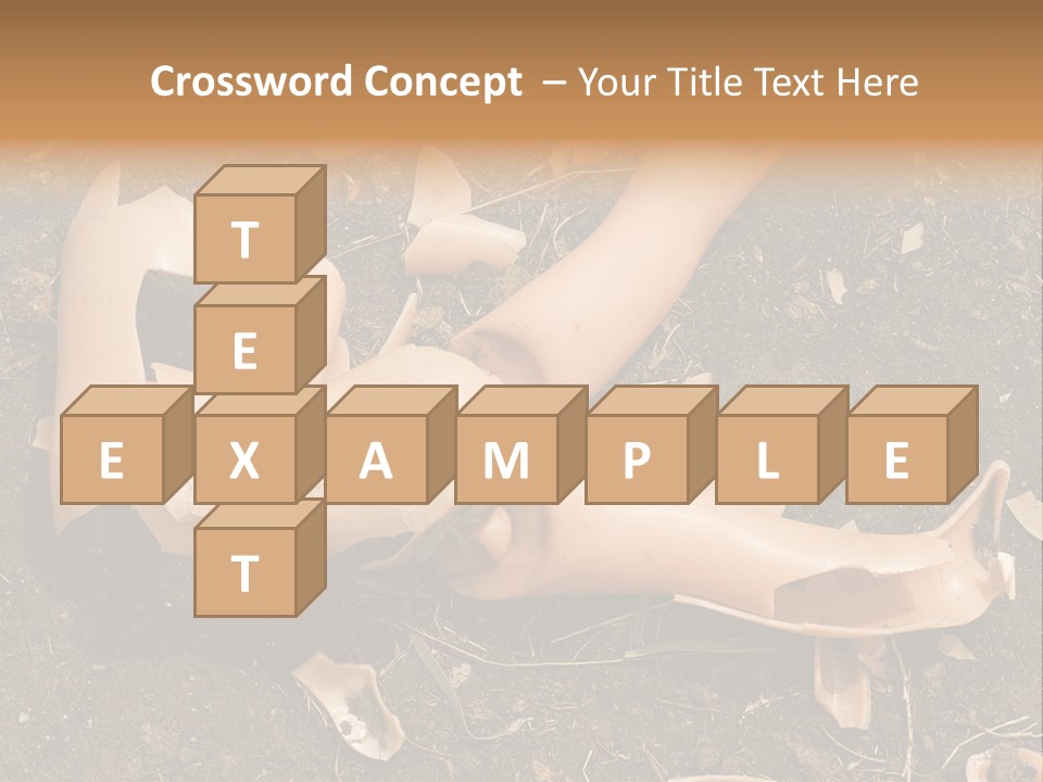 The Old, Broken Doll On The Ground PowerPoint Template