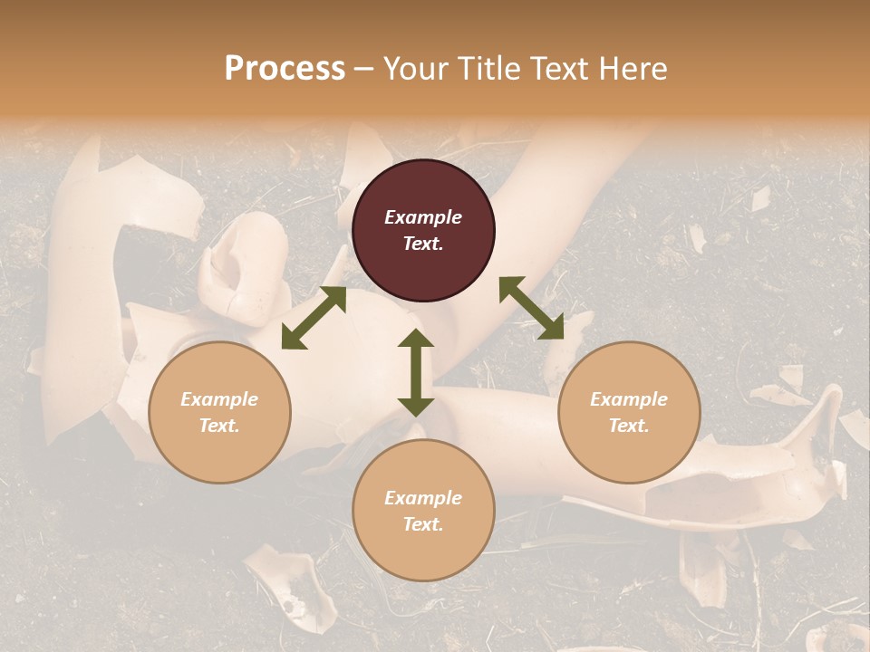 The Old, Broken Doll On The Ground PowerPoint Template