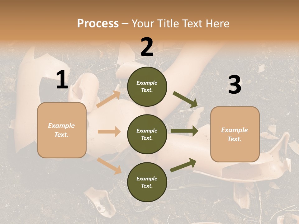 The Old, Broken Doll On The Ground PowerPoint Template