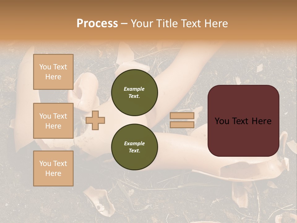 The Old, Broken Doll On The Ground PowerPoint Template