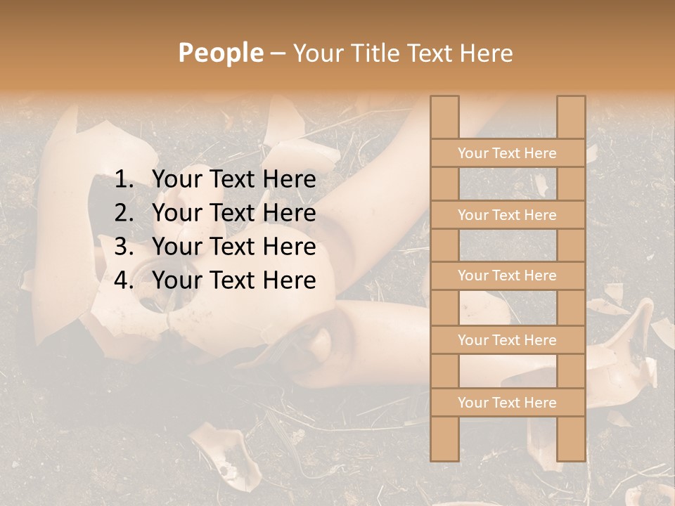 The Old, Broken Doll On The Ground PowerPoint Template