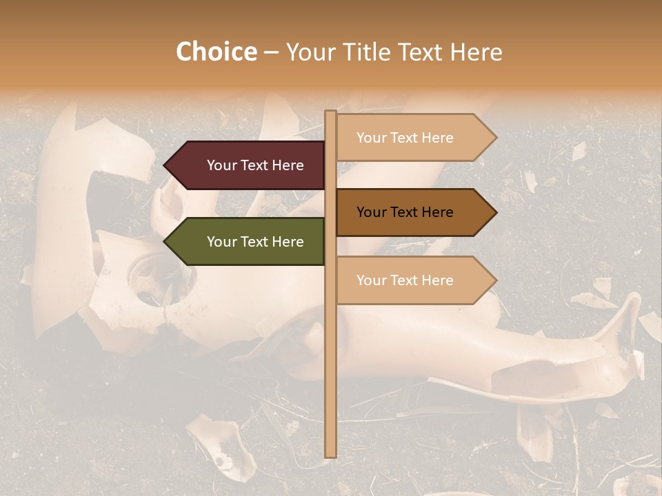 The Old, Broken Doll On The Ground PowerPoint Template