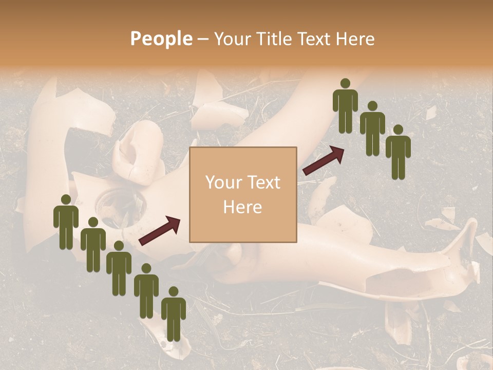 The Old, Broken Doll On The Ground PowerPoint Template