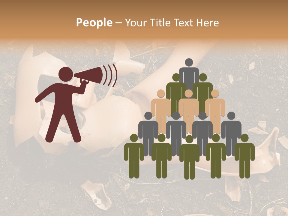 The Old, Broken Doll On The Ground PowerPoint Template