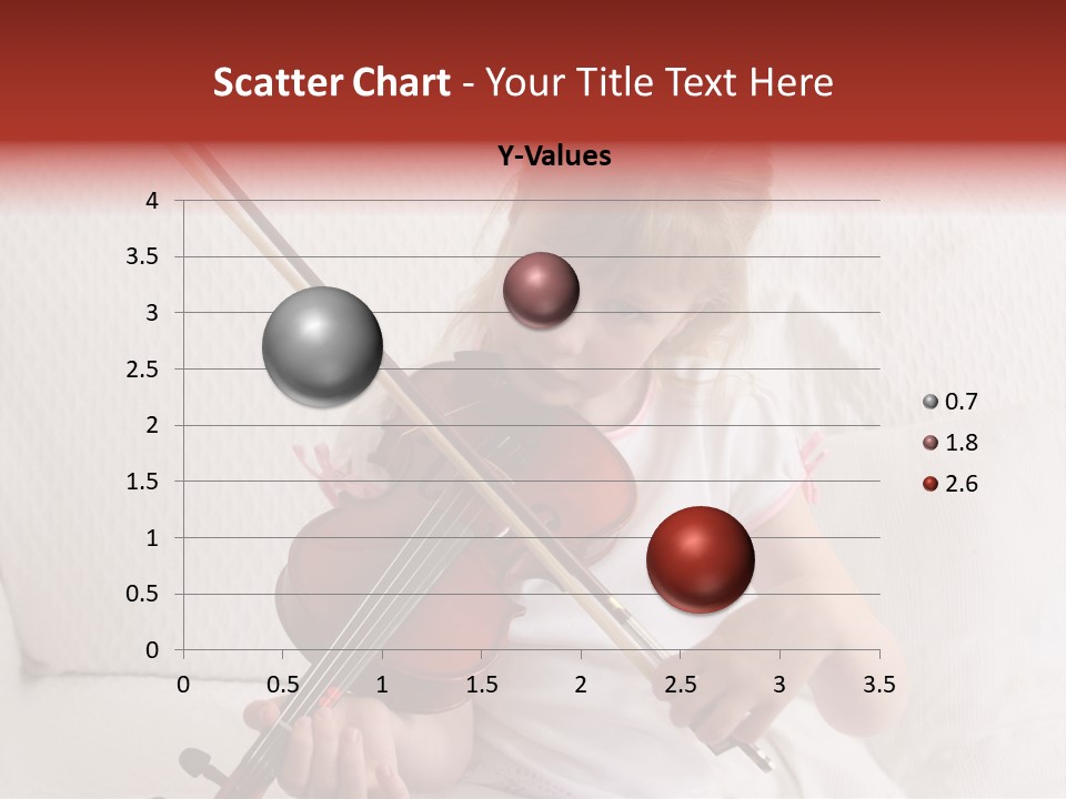 Young Girl Practicing Her Violin PowerPoint Template