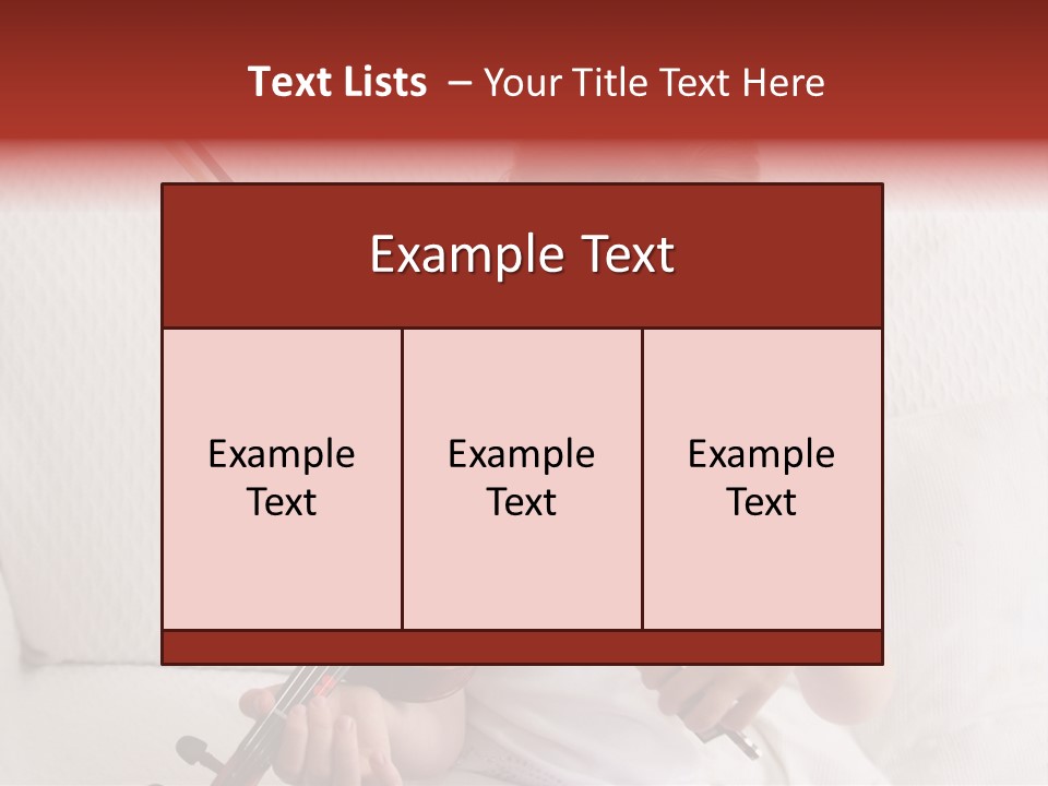 Young Girl Practicing Her Violin PowerPoint Template