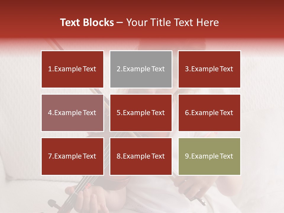 Young Girl Practicing Her Violin PowerPoint Template