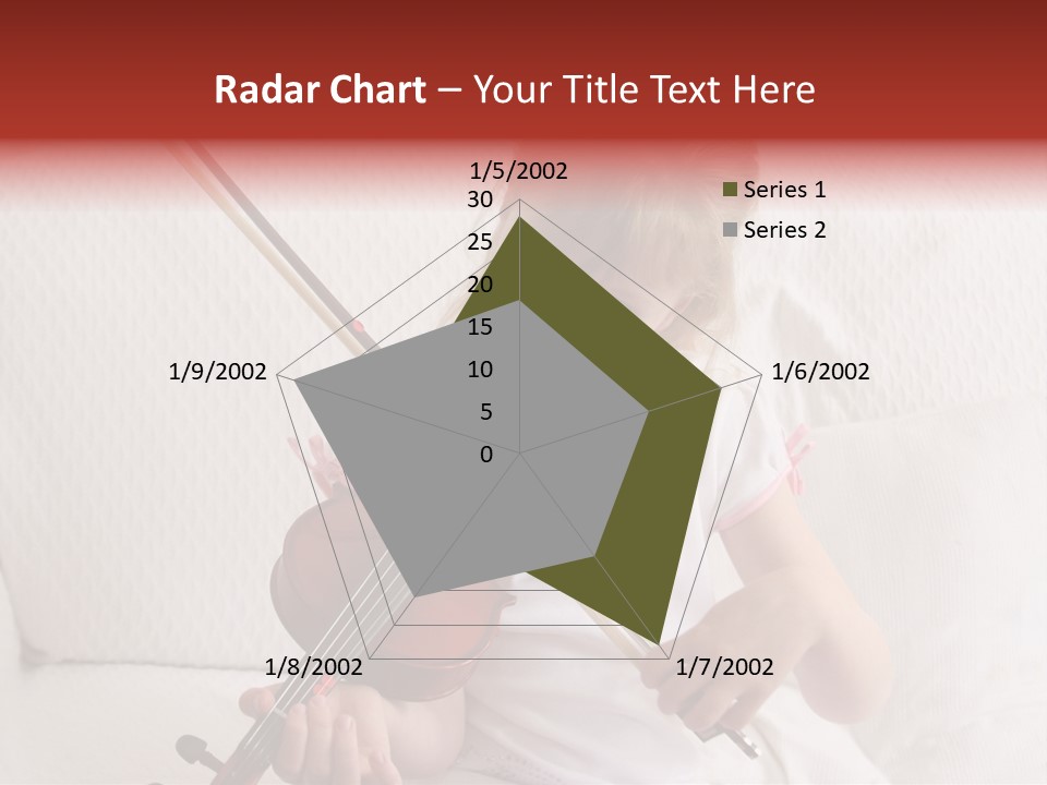 Young Girl Practicing Her Violin PowerPoint Template