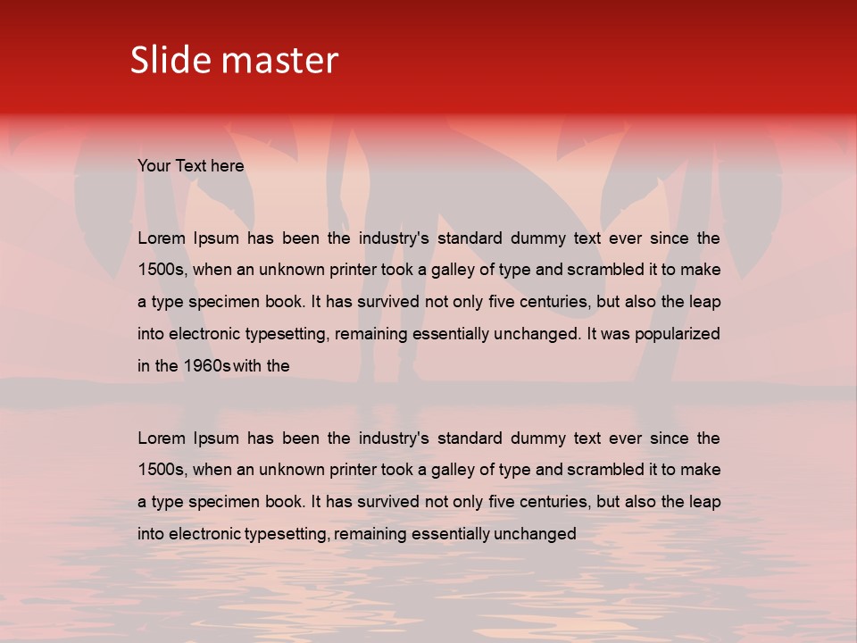 Tropical Surfer PowerPoint Template