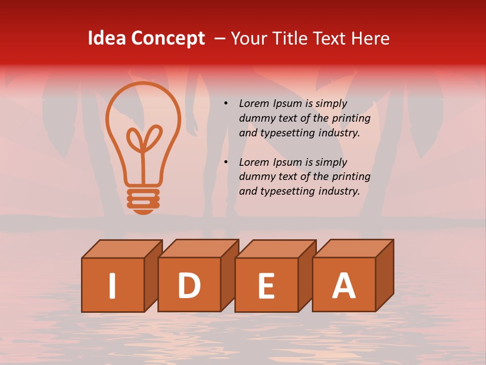 Tropical Surfer PowerPoint Template