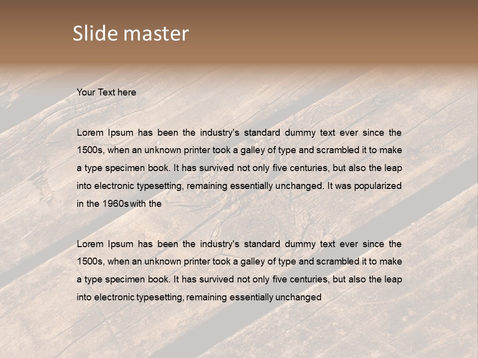 Old Planks Background PowerPoint Template