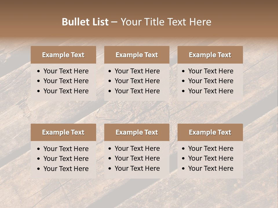 Old Planks Background PowerPoint Template