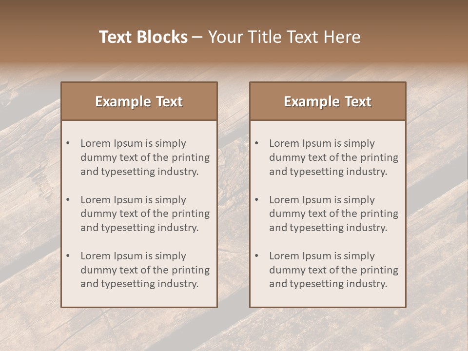 Old Planks Background PowerPoint Template