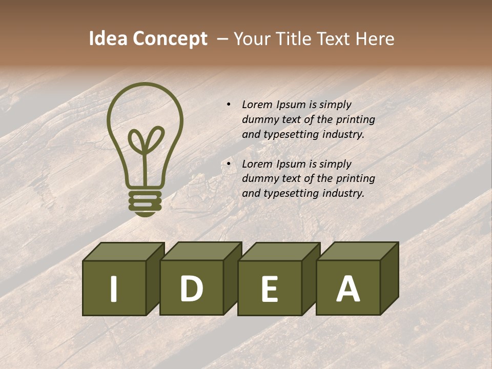 Old Planks Background PowerPoint Template