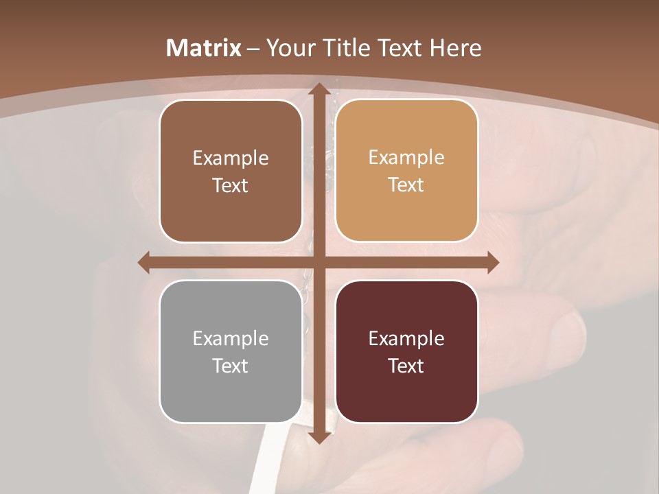 A Close Up View Of Praying Hands PowerPoint Template