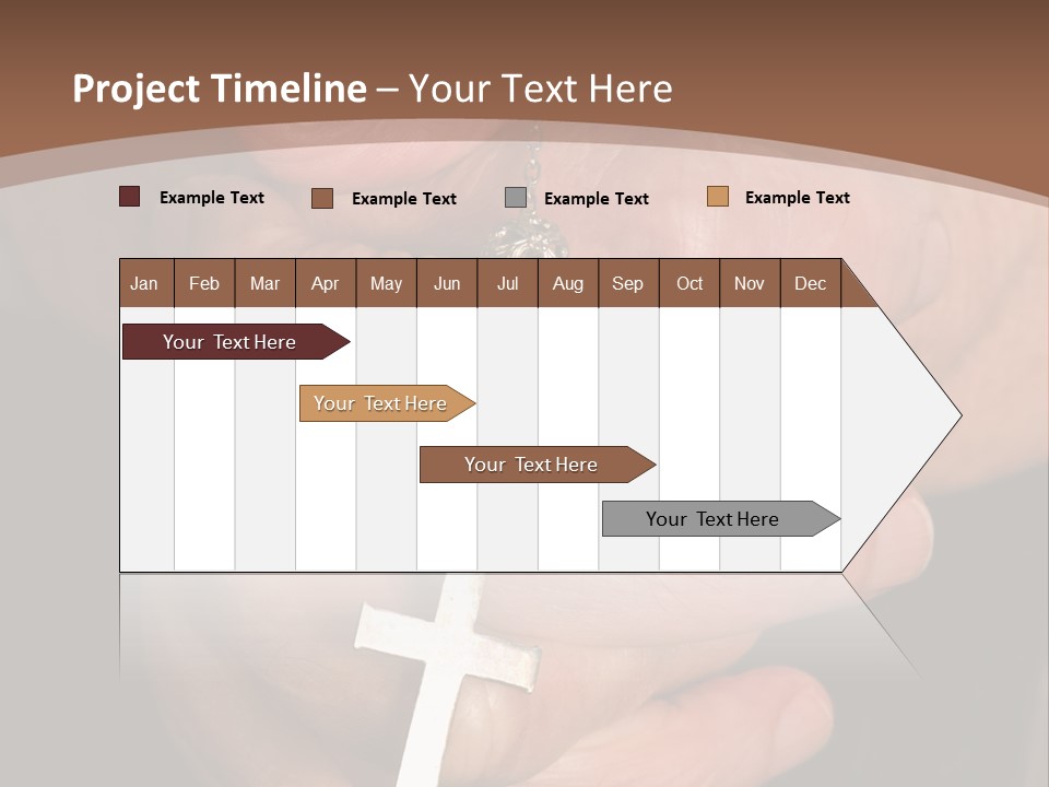 A Close Up View Of Praying Hands PowerPoint Template