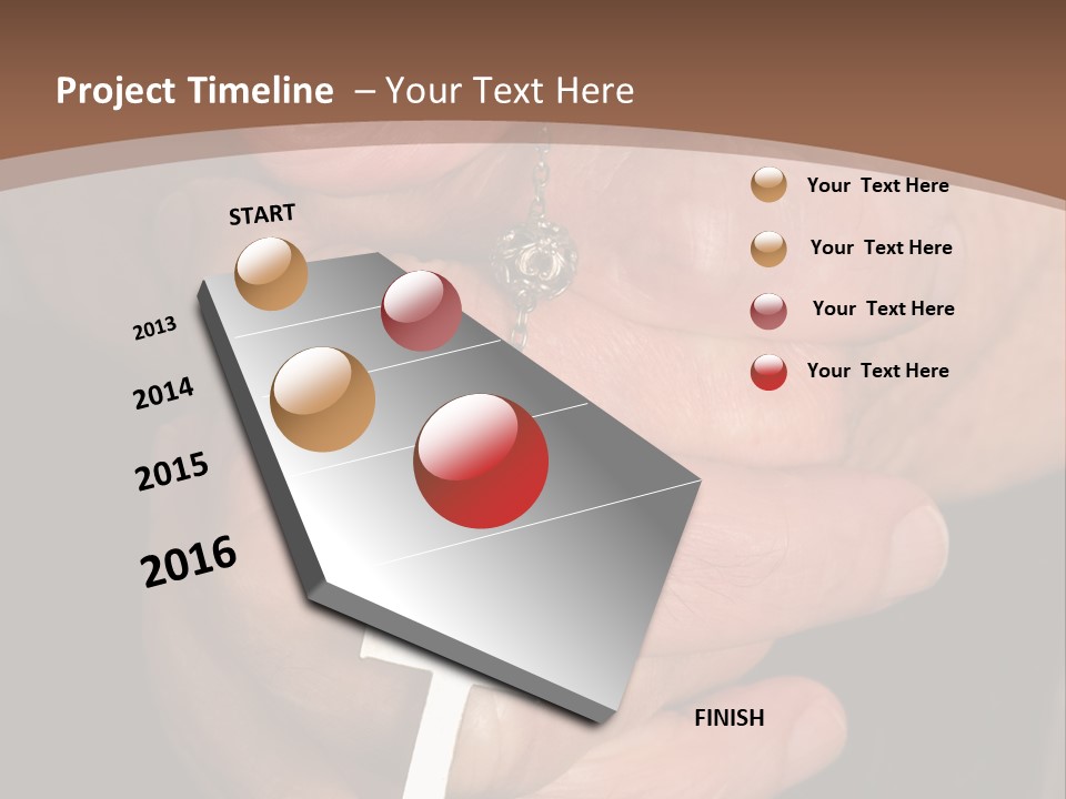 A Close Up View Of Praying Hands PowerPoint Template