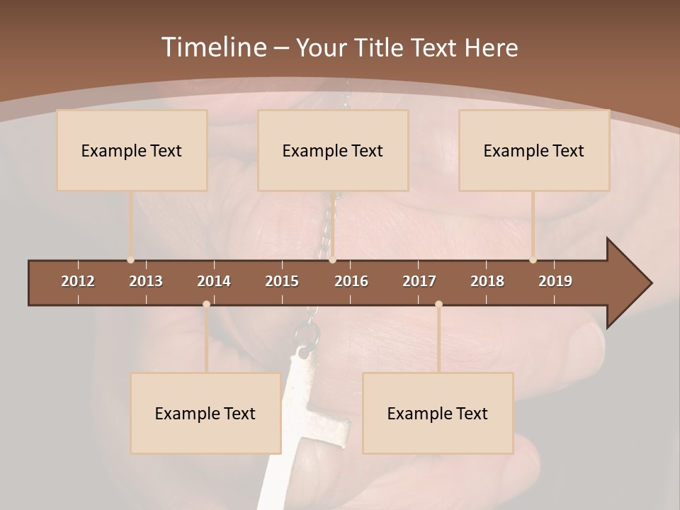 A Close Up View Of Praying Hands PowerPoint Template