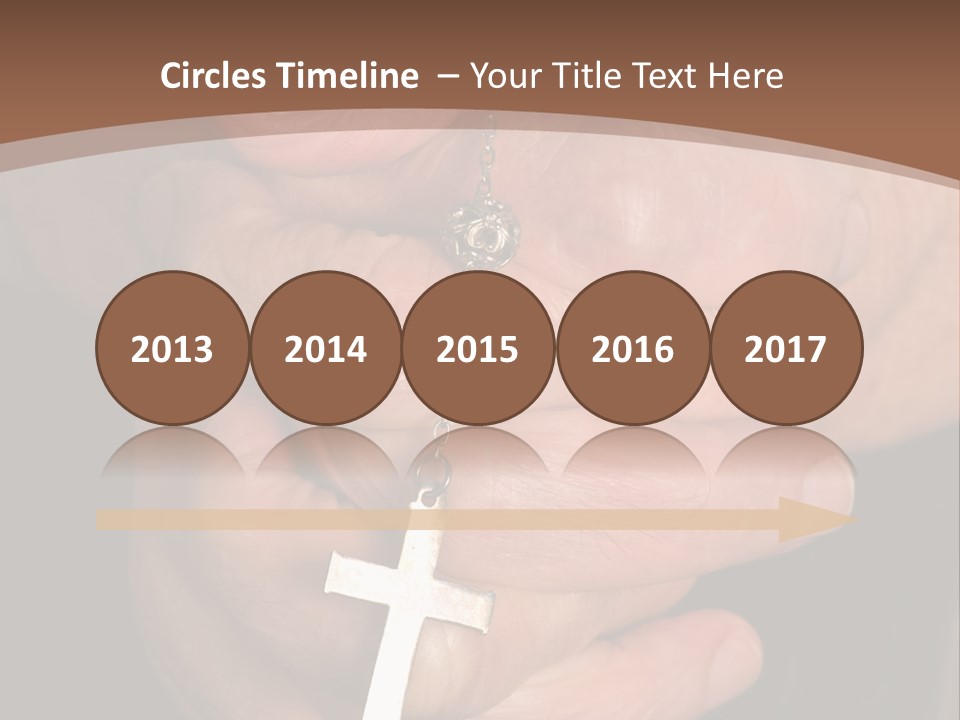 A Close Up View Of Praying Hands PowerPoint Template