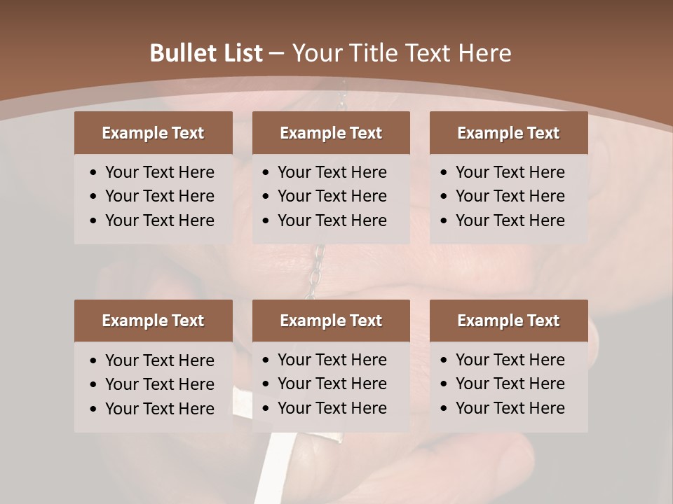 A Close Up View Of Praying Hands PowerPoint Template