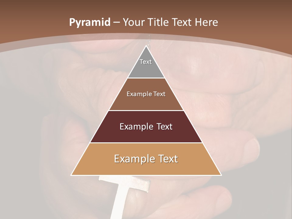 A Close Up View Of Praying Hands PowerPoint Template