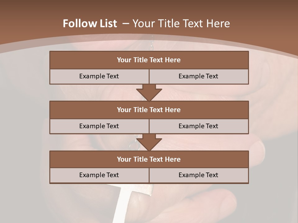 A Close Up View Of Praying Hands PowerPoint Template