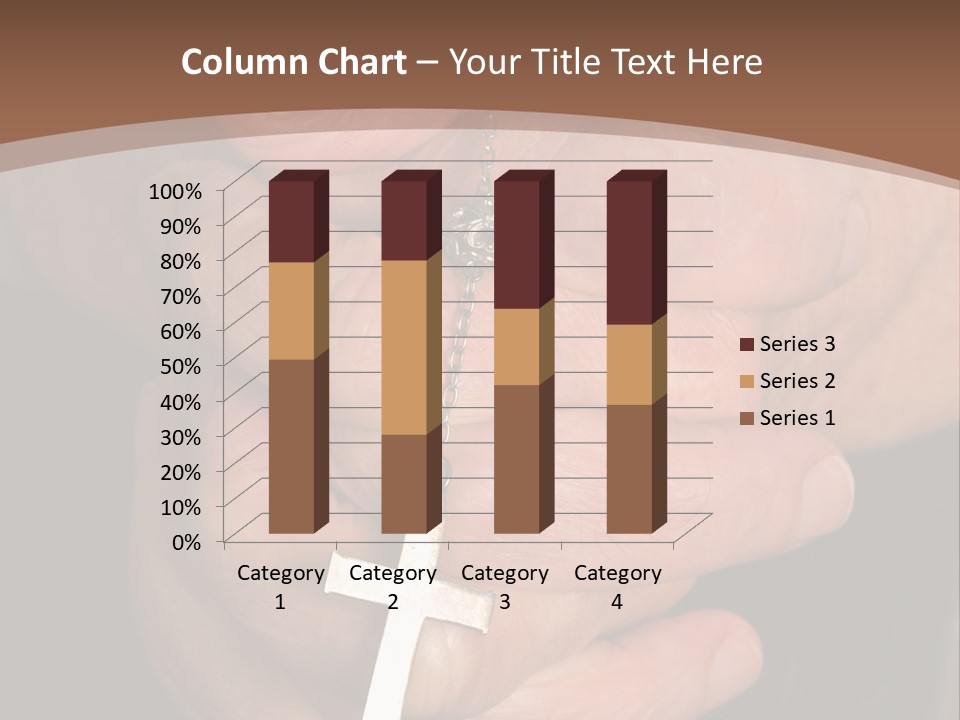 A Close Up View Of Praying Hands PowerPoint Template