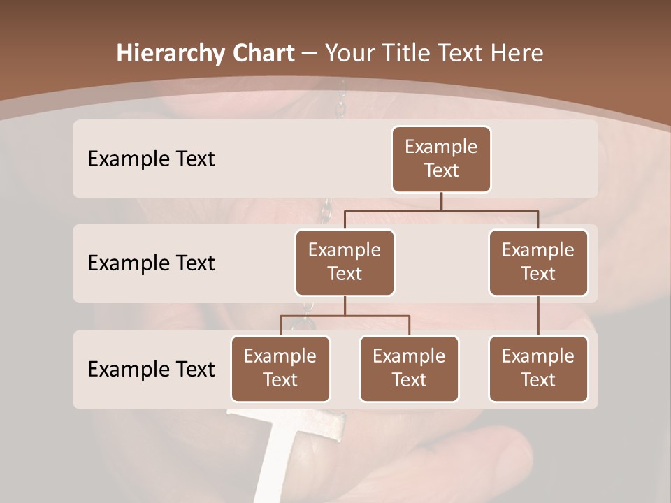 A Close Up View Of Praying Hands PowerPoint Template