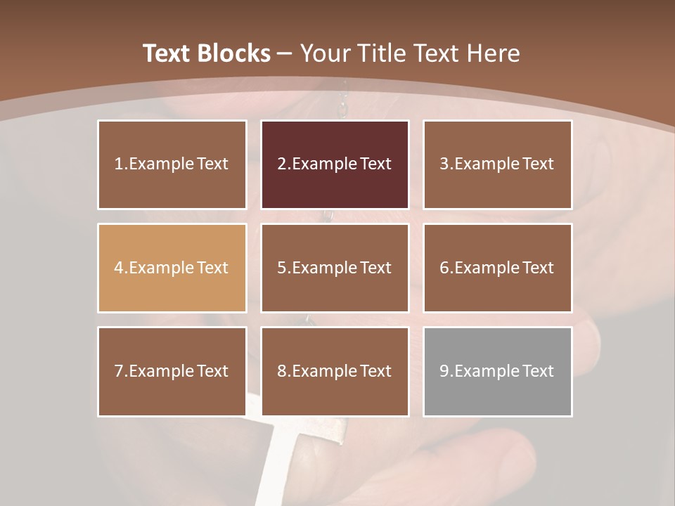 A Close Up View Of Praying Hands PowerPoint Template