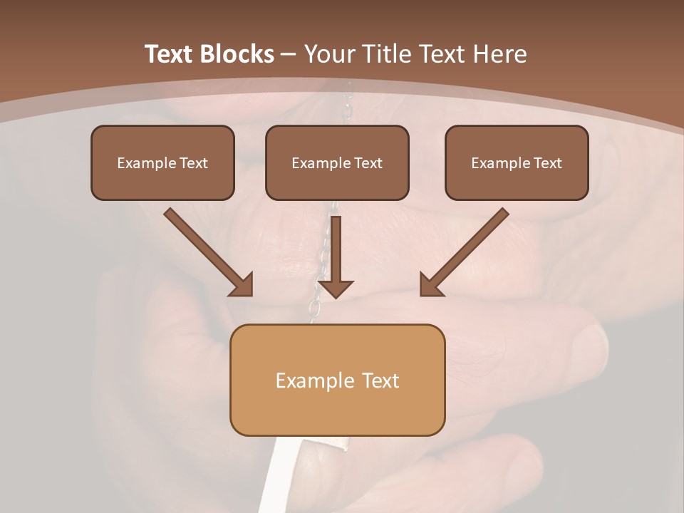 A Close Up View Of Praying Hands PowerPoint Template