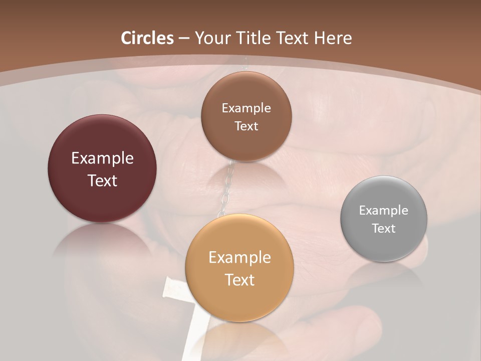 A Close Up View Of Praying Hands PowerPoint Template