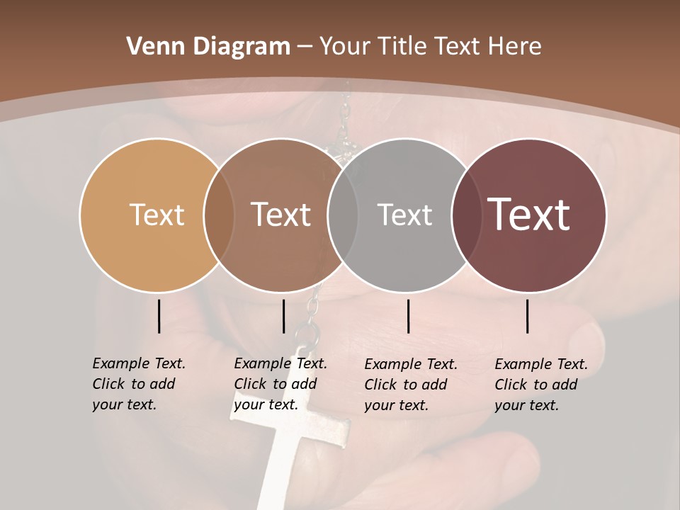A Close Up View Of Praying Hands PowerPoint Template