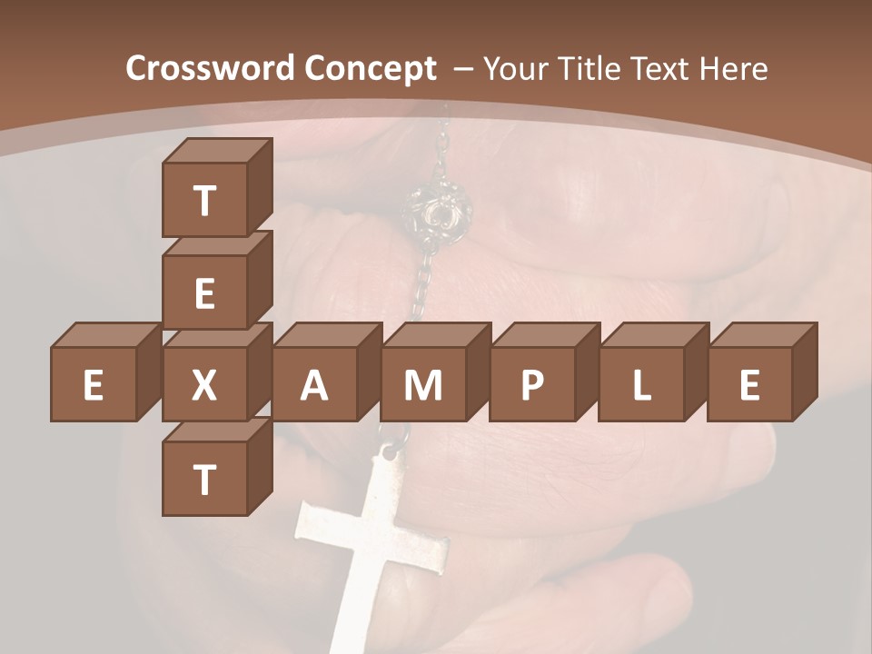 A Close Up View Of Praying Hands PowerPoint Template