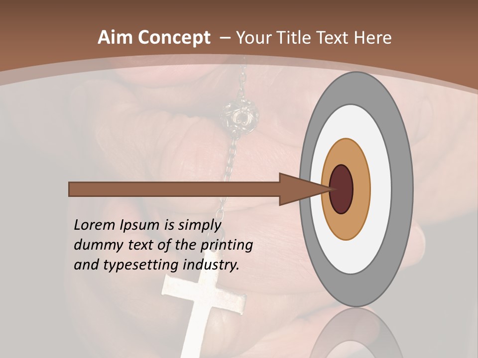 A Close Up View Of Praying Hands PowerPoint Template