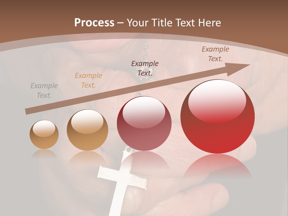A Close Up View Of Praying Hands PowerPoint Template