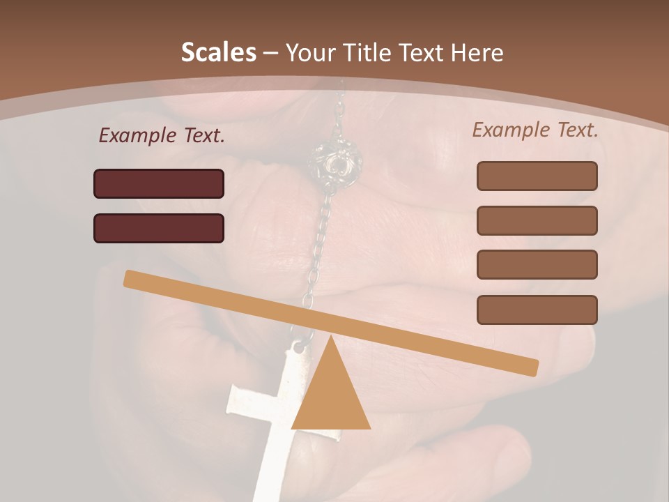 A Close Up View Of Praying Hands PowerPoint Template