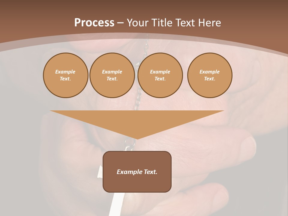 A Close Up View Of Praying Hands PowerPoint Template