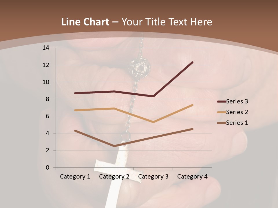 A Close Up View Of Praying Hands PowerPoint Template