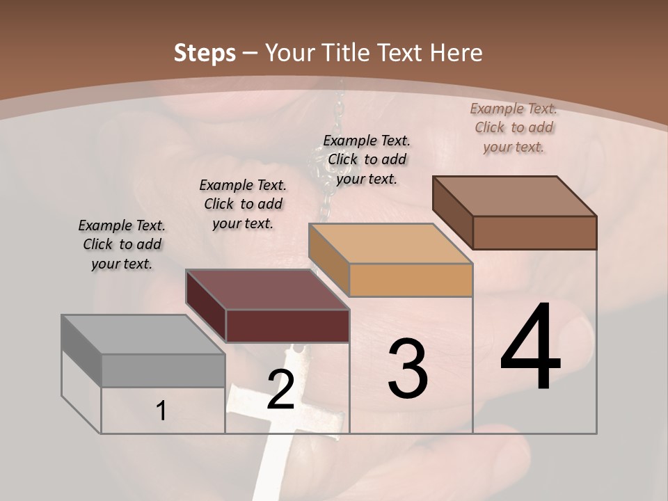 A Close Up View Of Praying Hands PowerPoint Template
