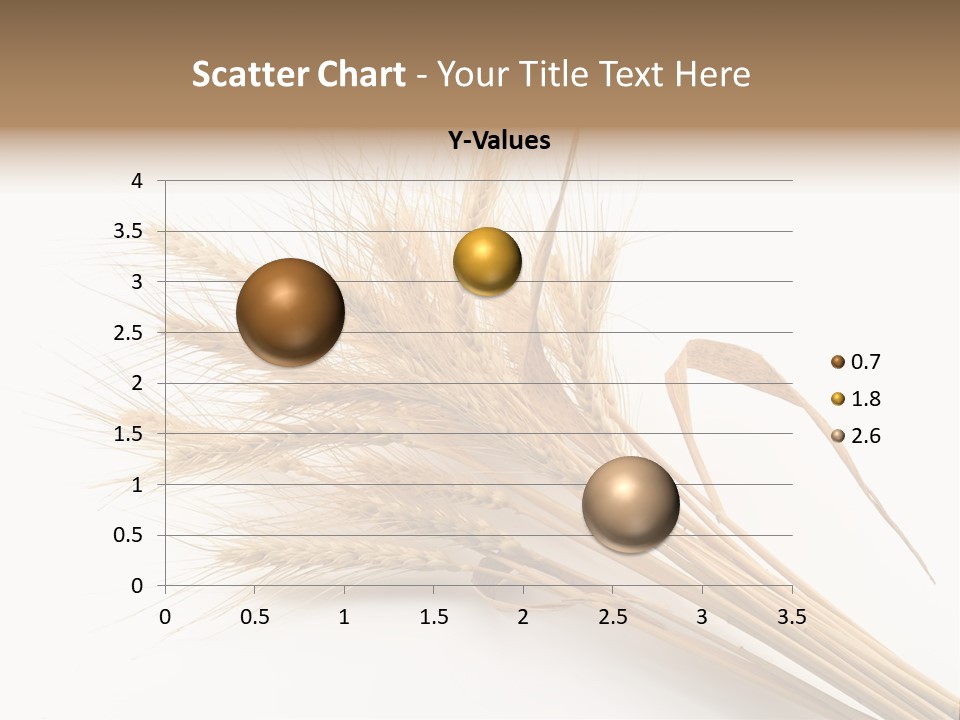 Bundle Of Wheat Isolated On White PowerPoint Template