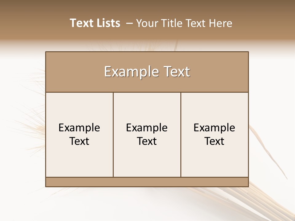 Bundle Of Wheat Isolated On White PowerPoint Template