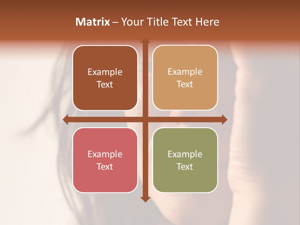 A Woman Cry PowerPoint Template