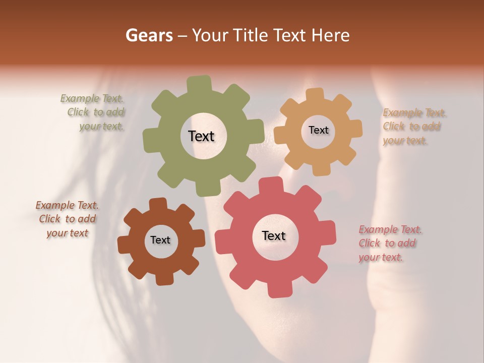 A Woman Cry PowerPoint Template