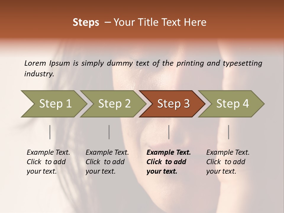 A Woman Cry PowerPoint Template