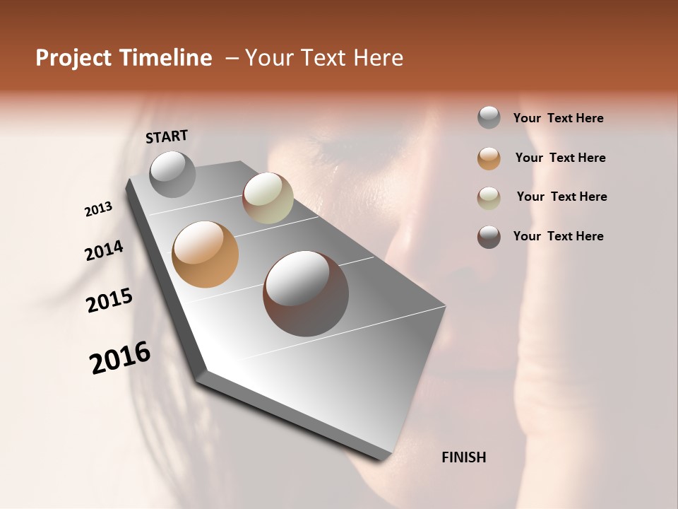 A Woman Cry PowerPoint Template