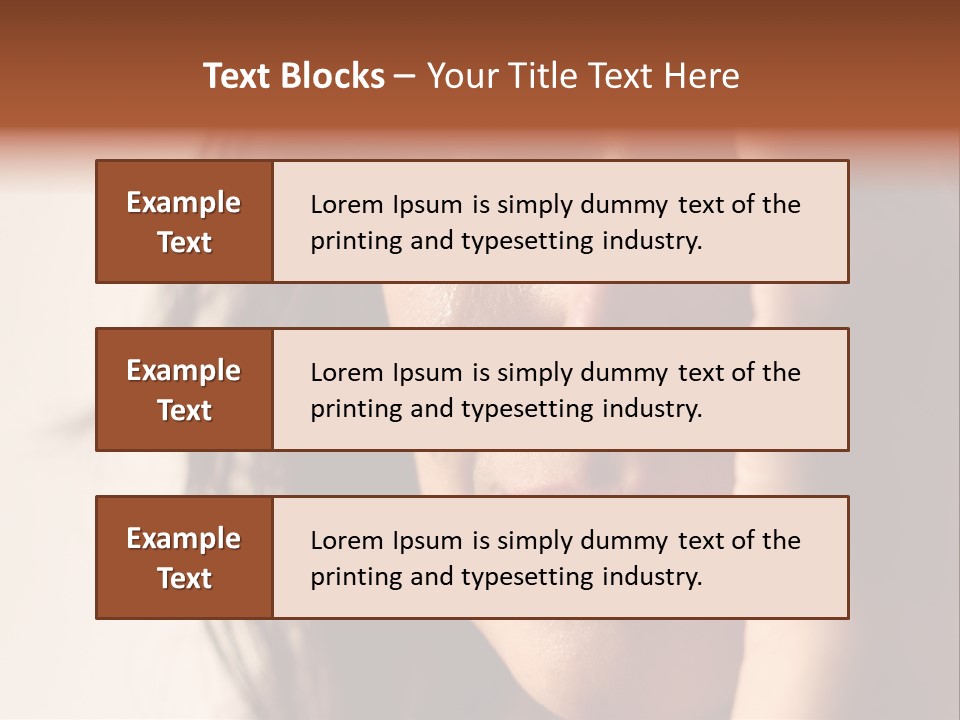 A Woman Cry PowerPoint Template