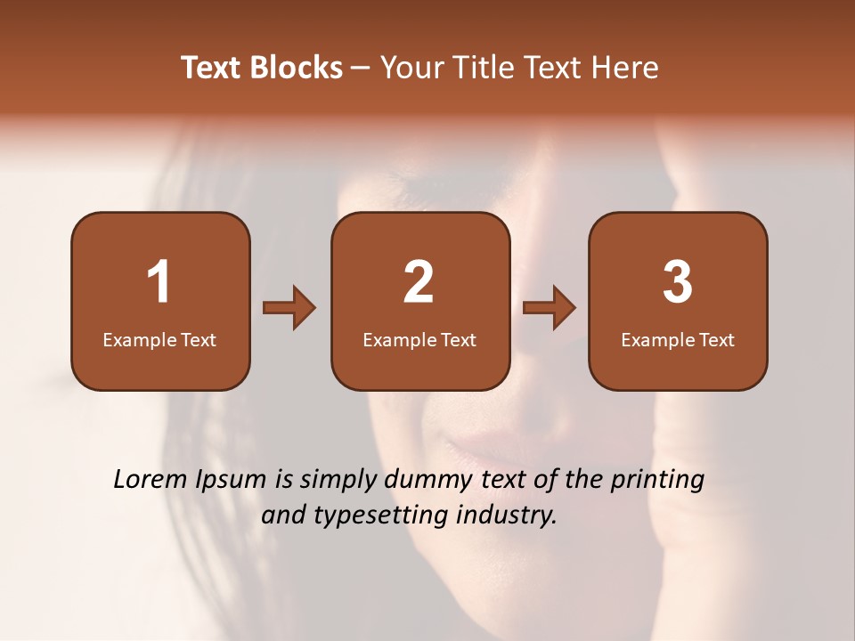 A Woman Cry PowerPoint Template